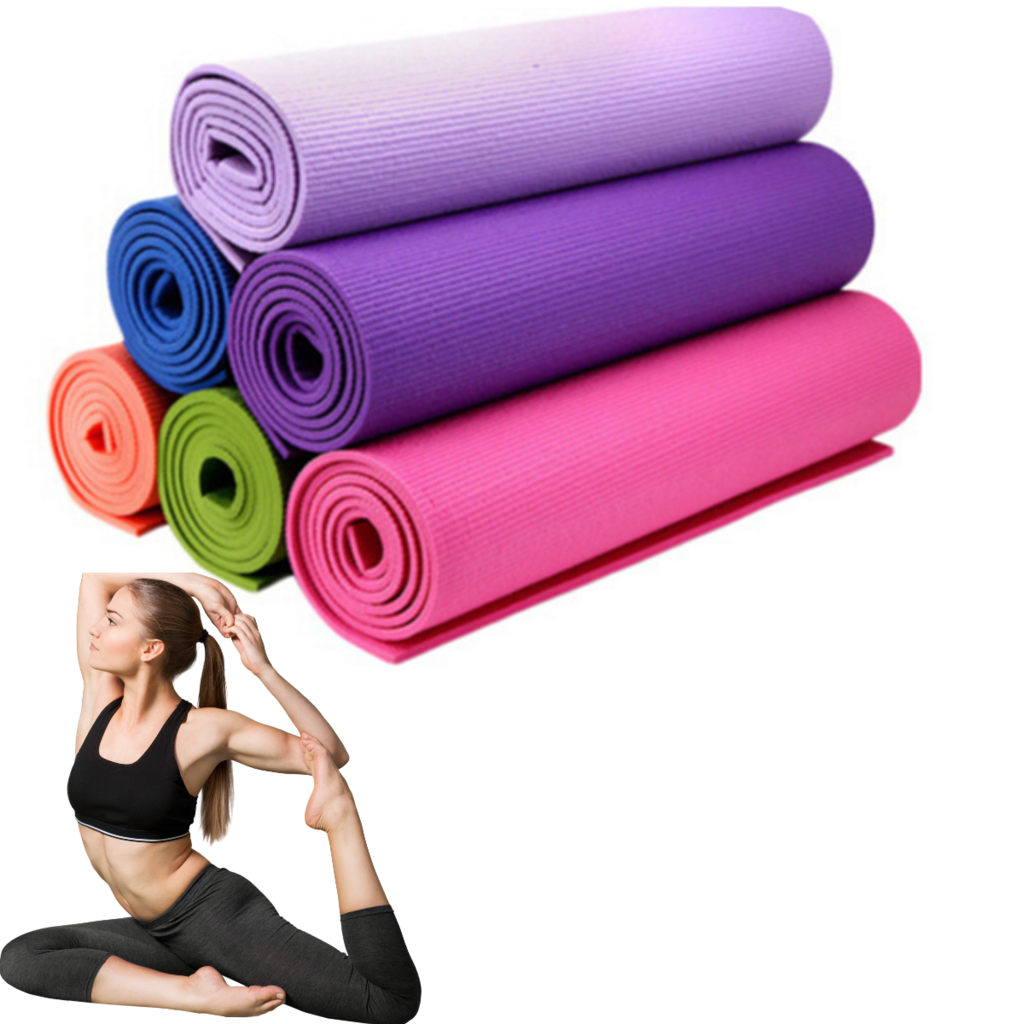 Esterilla para Pilates, Yoga, Fitness, colchoneta Antideslizante,  Morado/Rosa