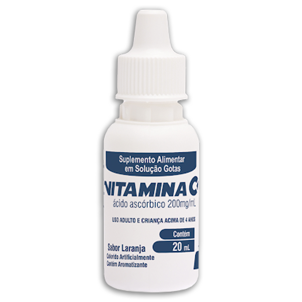 Vitamina C Ácido Ascórbico 200mg/ml Arte Nativa Laranja 20ml