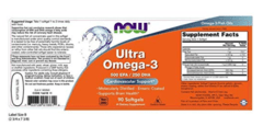 Ultra Ômega 3 - 500 EPA/250 DHA - 90 Softgels - comprar online