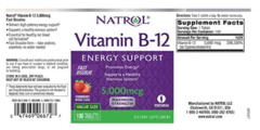 Vitamina B-12 Natrol 5.000mcg - 100 cápsulas - comprar online