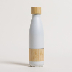 Botella de acero termica Amsterdam con tapa de bambu