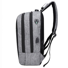mochila porta notebook aghos con cargador. regalo kit de bienvenida