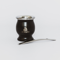 AR MATE ACERO - NEGRO + BOMBILLA