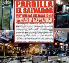 RECONOCIDA PARRILLA EL SALVADOR REMATE GASTRONOMICO EL JUEVES 8/8/2019