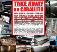 TAKE AWAY EN CABALLITO - REMATE GASTRONOMICO EL MARTES 1/10/2019