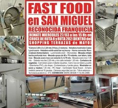 REMATE FAST FOOD en SAN MIGUEL - 27/3