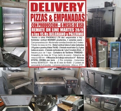 DELIVERY PIZZAS & EMPANADAS con PRODUCCION – REMATE GASTRONOMICO EL MARTES 28/9/2021
