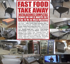 FAST FOOD – TAKE AWAY - REMATE GASTRONÓMICO EL MARTES 20/7/2021