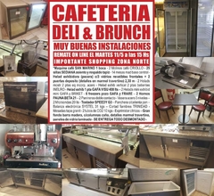 CAFETERIA – DELI & BRUNCH - REMATE GASTRONÓMICO EL MARTES 11/5/2021