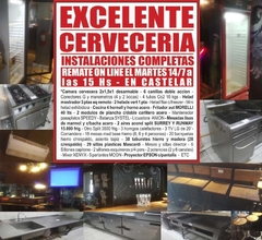 EXCELENTE CERVECERIA -  REMATE GASTRONOMICO EL MARTES 14/7/2020