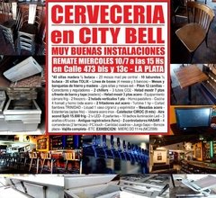 Imagen de CERVECERIA en CITY BELL - LA PLATA - REMATE GASTRONOMICO EL MIERC 10/7