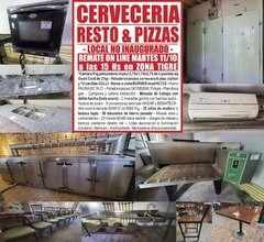 CERVECERÍA – RESTO & PIZZAS – LOCAL NO INAUGURADO - REMATE EL MARTES 11/10/22