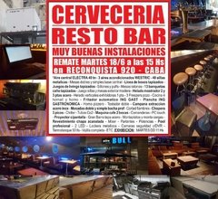CERVECERIA & RESTO BAR - REMATE GASTRONOMICO EL MARTES 18/6