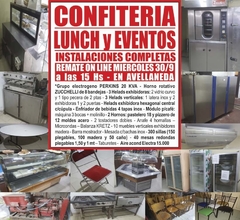 CONFITERIA - SERVICIO DE LUNCH y EVENTOS - REMATE GASTRONÓMICO EL MIERCOLES 30/9/2020