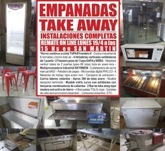 EMPANADAS & TAKE AWAY - REMATE GASTRONÓMICO EL LUNES 19/4/2021