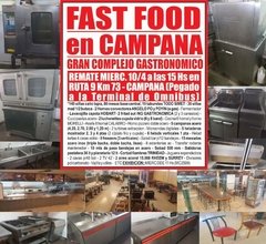 ESPECTACULAR REMATE GASTRONOMICO EN CAMPANA EL MIERCOLES 10/4