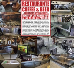 RESTAURANTE – COFFEE & BEER – EXCELENTES INSTALACIONES - REMATE EL MARTES 30/5/23
