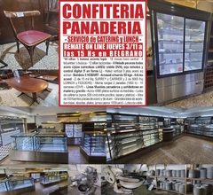 CONFITERIA & PANADERIA – SERV de CATERING y LUNCH - REMATE EL JUEVES 3/11/22