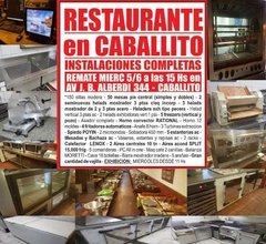 GRAN RESTAURANTE en CABALLITO REMATE GASTRONOMICO EL MIERCOLES 5/6