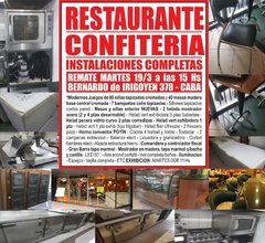 REMATE DE RESTAURANTE - CONFITERIA - MARTES 19/3