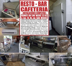 RESTO BAR - CAFETERÍA - REMATE EL MIÉRCOLES 22/2/23