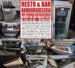 RESTO BAR & HAMBURGUESERIA – MUY BUENAS INSTALACIONES – REMATE el MARTES 10/05/2022