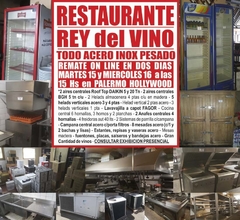 RESTAURANTE REY del VINO - TRADICIONAL PARRILLA- REMATE GASTRONOMICO EL MARTES 15 y MIERCOLES 16/12/2020