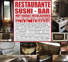 RESTAURANTE - SUSHI & BAR - REMATE GASTRONOMICO EL MARTES 28/7/2020
