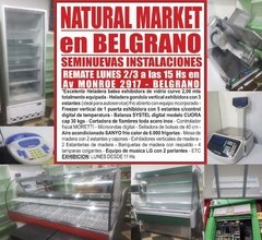 NATURAL MARKET en BELGRANO - REMATE GASTRONOMICO EL LUNES 2/3/2020