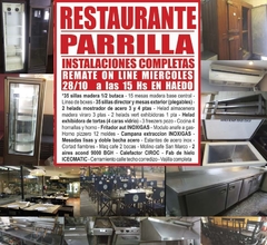 RESTAURANTE & PARRILLA - REMATE GASTRONÓMICO MIÉRCOLES 28/10/2020