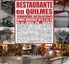 RESTAURANTE en QUILMES - REMATE GASTRONOMICO EL MIERCOLES 18/3/2020