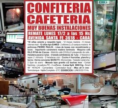 CONFITERIA y CAFETERIA - REMATE GASTRONOMICO LUNES 17/02/2020