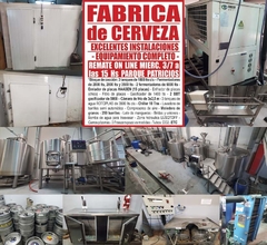 FABRICA de CERVEZA – REMATE EL MIERCOLES 3/7/24