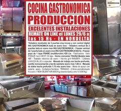 COCINA GASTRONOMICA & PRODUCCION - REMATE GASTRONOMICO EL LUNES 29/6/2020