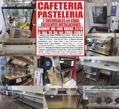 CAFETERIA & PASTELERIA – 2 SUCURSALES – REMATE EL MIERC 11/12/24