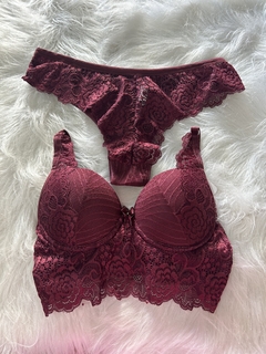 Conjunto Lingerie calcinha fio duplo 2217 - Doce desejo