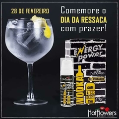 GEL VIBRADOR ENERGY POWER VODKA COM ENERGÉTICO 15GR HOT FLOWERS - Doce desejo