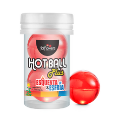 HOT BALL PLUS ESQUENTA ESFRIA- Provoca uma sensação estimulante e alternada de calor e refrescância. Código 653592