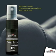 Deep Easy Loção Spray Excita e Aquece 12ml Hot Flowers