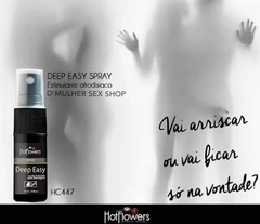 Deep Easy Loção Spray Excita e Aquece 12ml Hot Flowers - comprar online