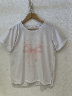 Remera Moño Pastel