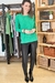 Blusa Trico Modal Fabiola Verde - TAM G