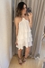 Vestido Babado Cloe Off-white - TAM M (veste 40 ao 44)