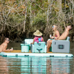 Plataforma Isla Inflable Bote en internet