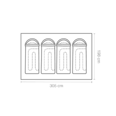 Carpa Coleman 2.0 Darwin Para 4 Personas Impermeable en internet