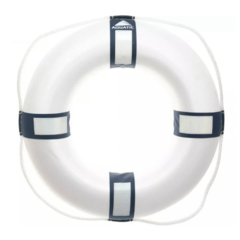 Salvavidas Circular Aquatic 55 cm Blanco