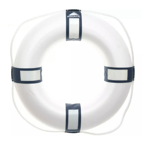 Salvavidas Circular Aquatic 55 cm Blanco