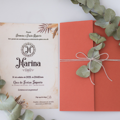 Convite 15 anos - Marina
