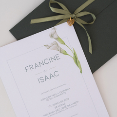Convite de casamento - Francine e Isaac