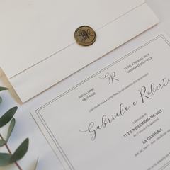 Convite de Casamento - Gabriele e Roberto